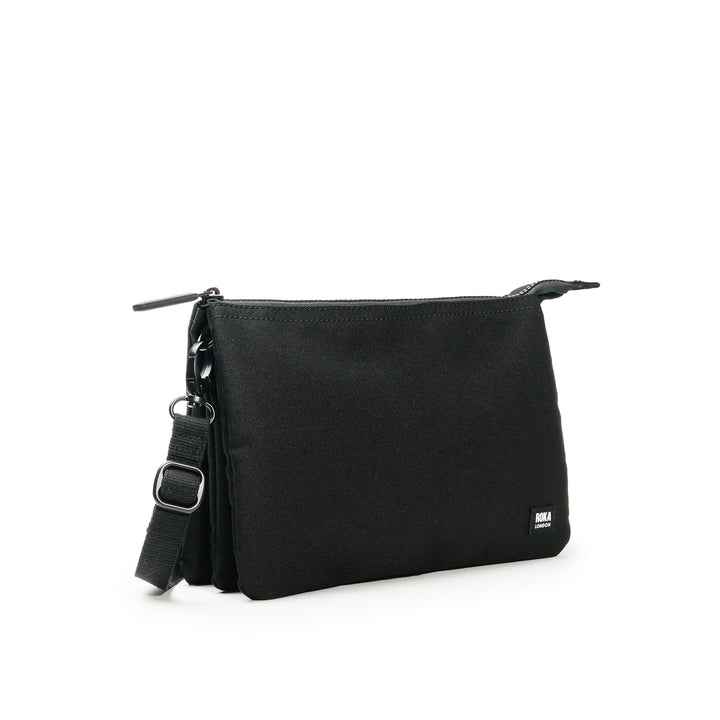 All Black Carnaby Crossbody XL Recycled Canvas