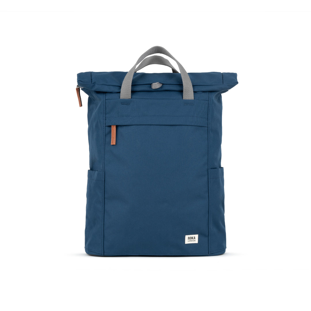 Finchley A Deep Blue Recycled Canvas