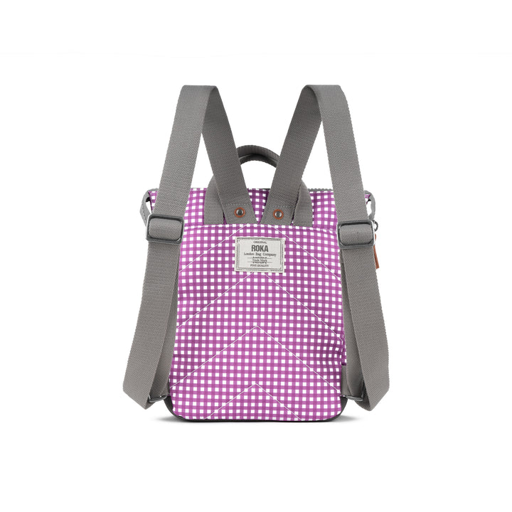 Bantry B Purple Gingham Recycled Canvas